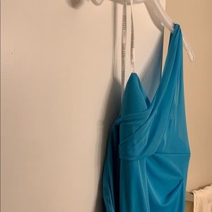 David’s bridal bridesmaid dress-sky blue